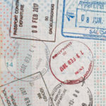 Visum stempel paspoort Zuid Afrika
