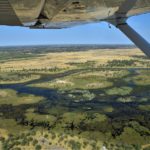 Luchtfoto Okavango delta botswana