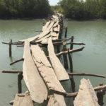 Brug over de Anaheim rivier Senegal